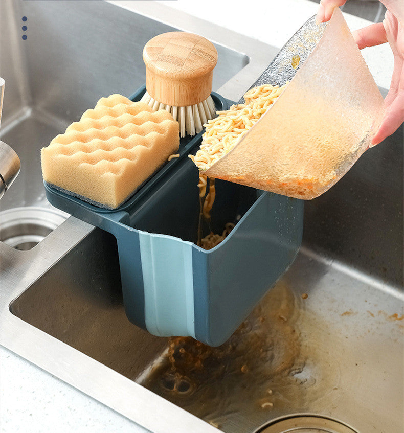 Foldable Kitchen Drain Filter Shelf – Space-Saving & Hygienic