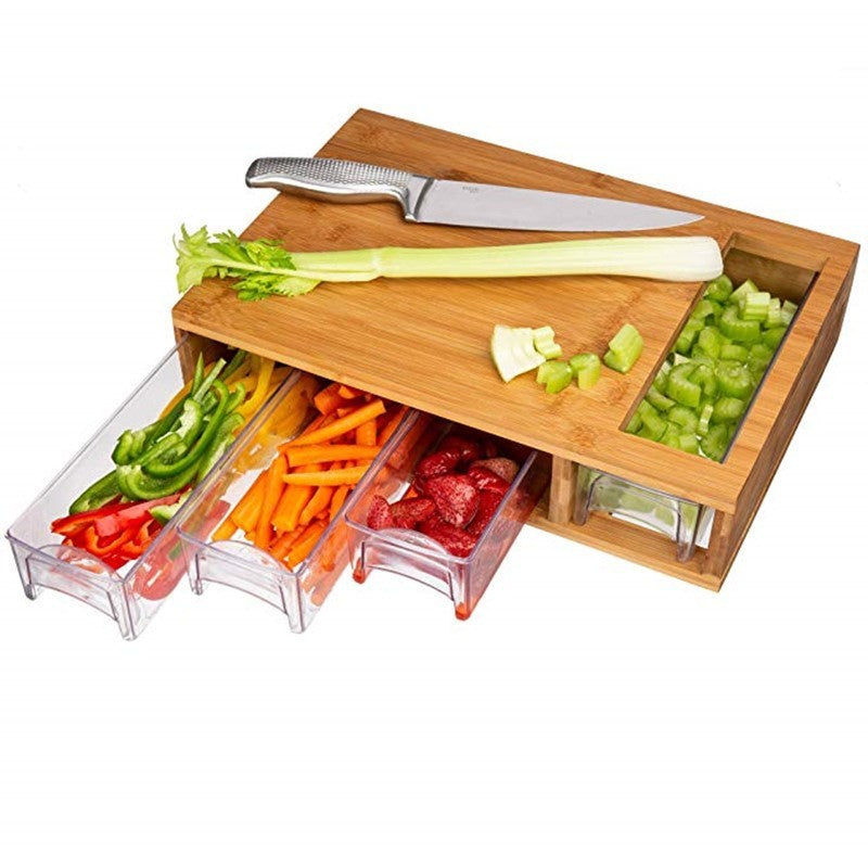 Drawer-Style Rectangular Cutting Board – Hidden Kitchen Prep