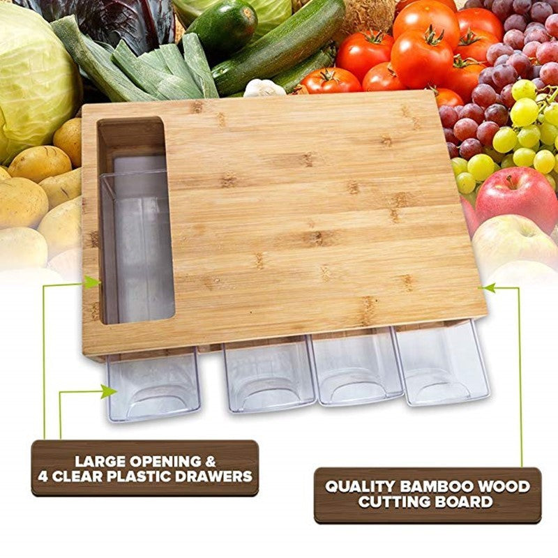 Drawer-Style Rectangular Cutting Board – Hidden Kitchen Prep