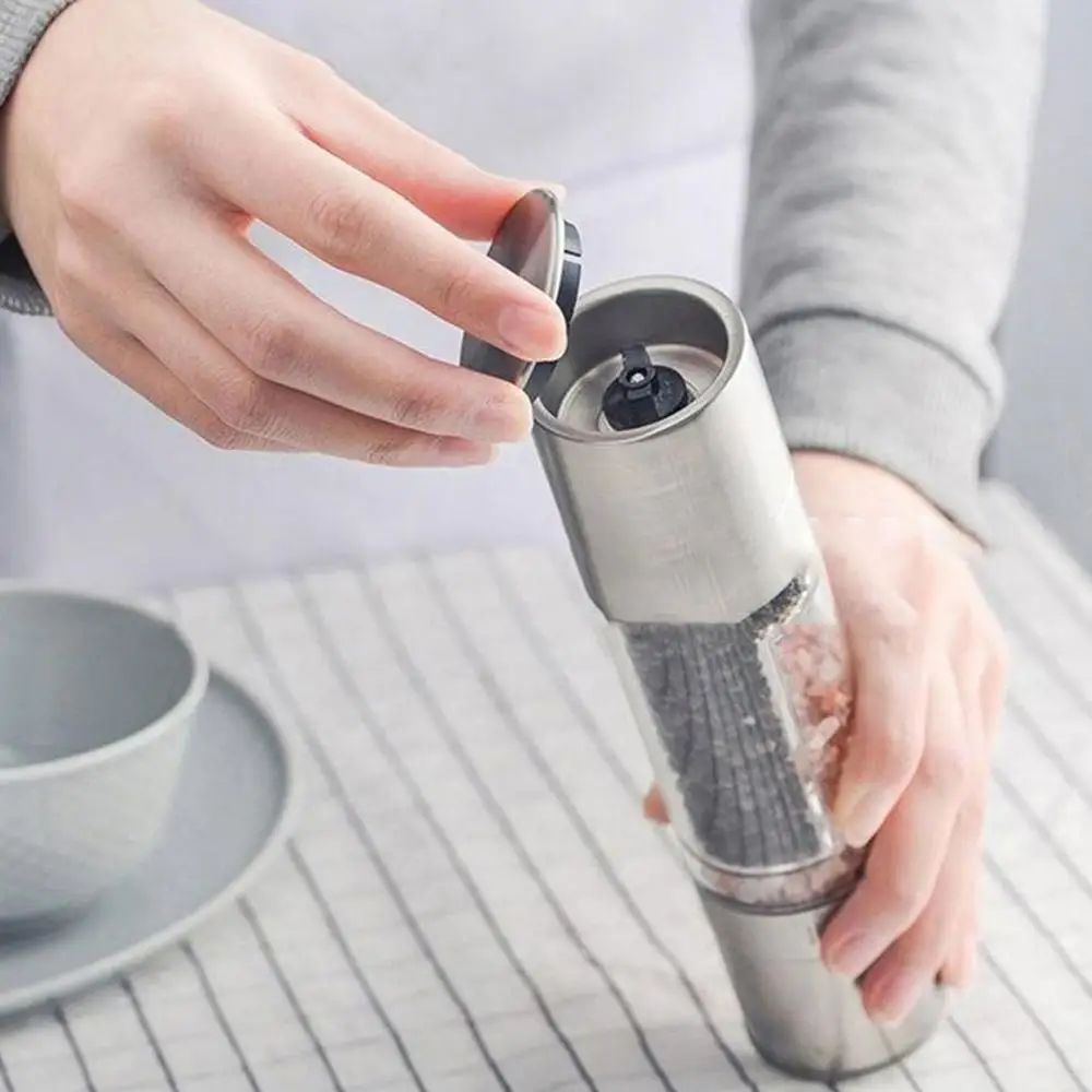 2-in-1 Salt & Pepper Adjustable Grinder