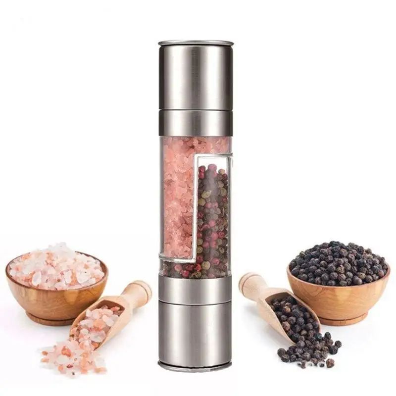2-in-1 Salt & Pepper Adjustable Grinder