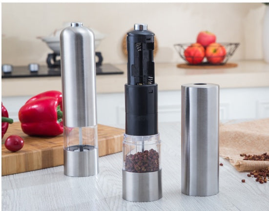 Electric Salt & Pepper Grinder — One-Touch, Adjustable Grinding