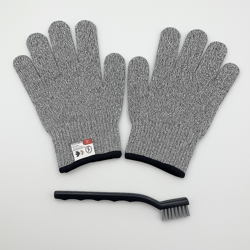 All-in-One Kitchen Slicer & Mandoline with Safety Gloves