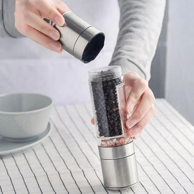 2-in-1 Salt & Pepper Adjustable Grinder